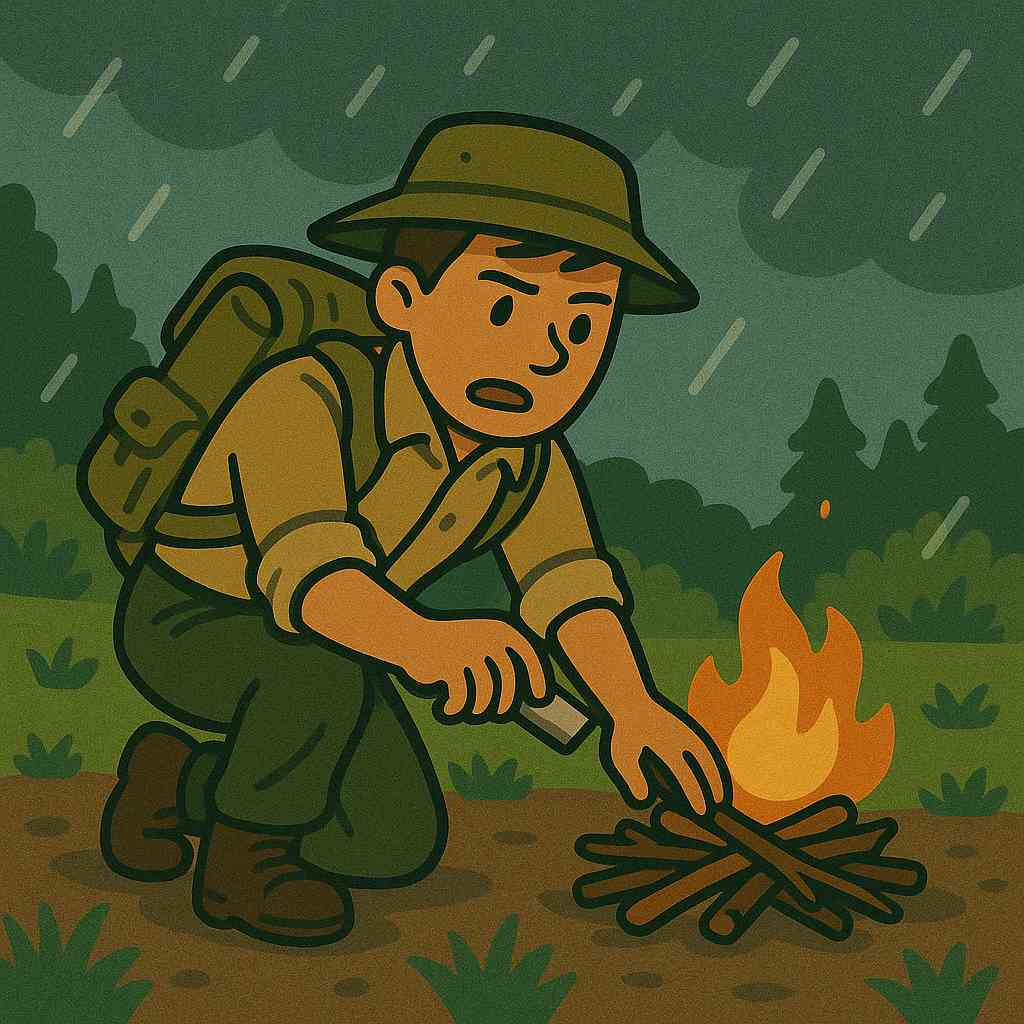 How to Start a Fire in the Rain: Wet Weather Survival Guide
